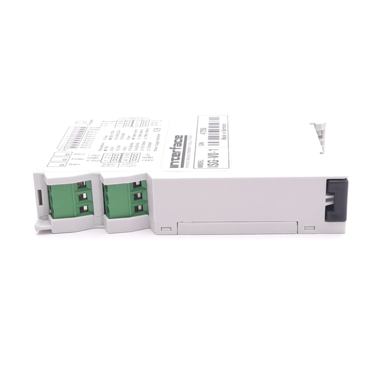 Used Interface Force ISG-V0-1 Isolated Signal Conditioner, +-5V/10VDC Out, DIN Rail