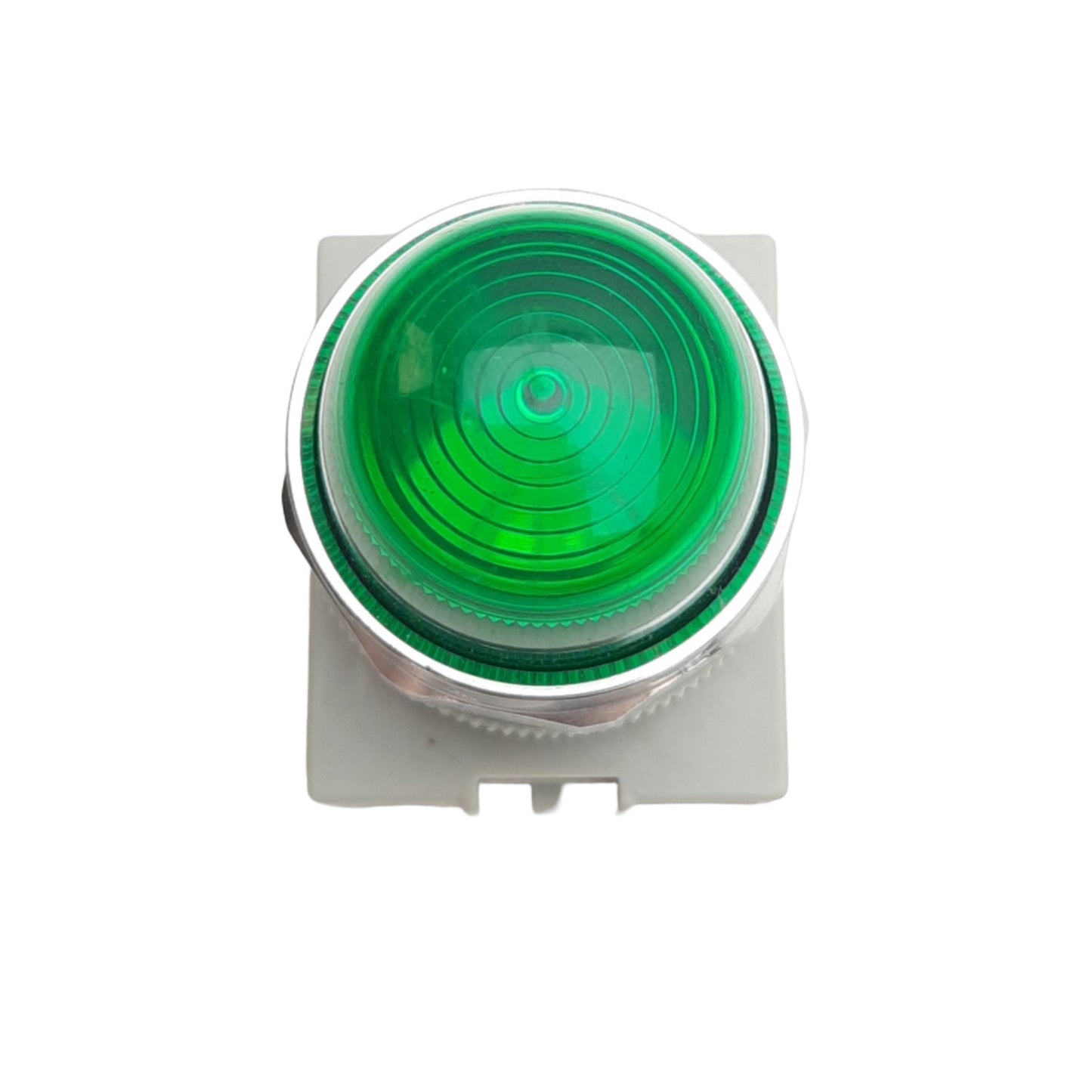 Used IDEC APW299D-G-120V Pilot Light ø22mm Diameter, Green Dome Lens, "No Bulb"