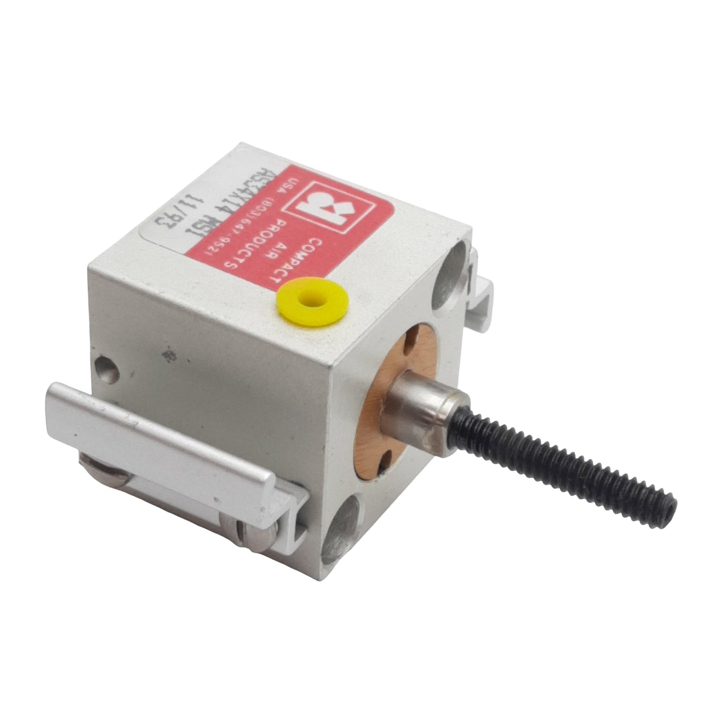 New Compact AS34X14MS1 Pneumatic Cylinder, ø3/4in Bore, 1/4in Stroke, #10-32, 145psi