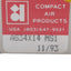 New Compact AS34X14MS1 Pneumatic Cylinder, ø3/4in Bore, 1/4in Stroke, #10-32, 145psi