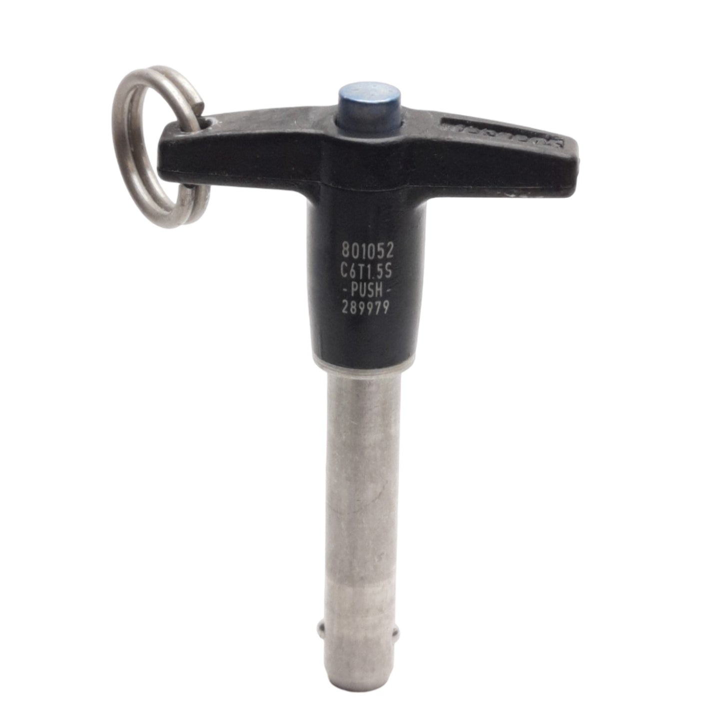 Used Jergens 801052 PUSH T-Handle Kwik Loc Quick Release Pin, ø3/8in x 1-1/2in