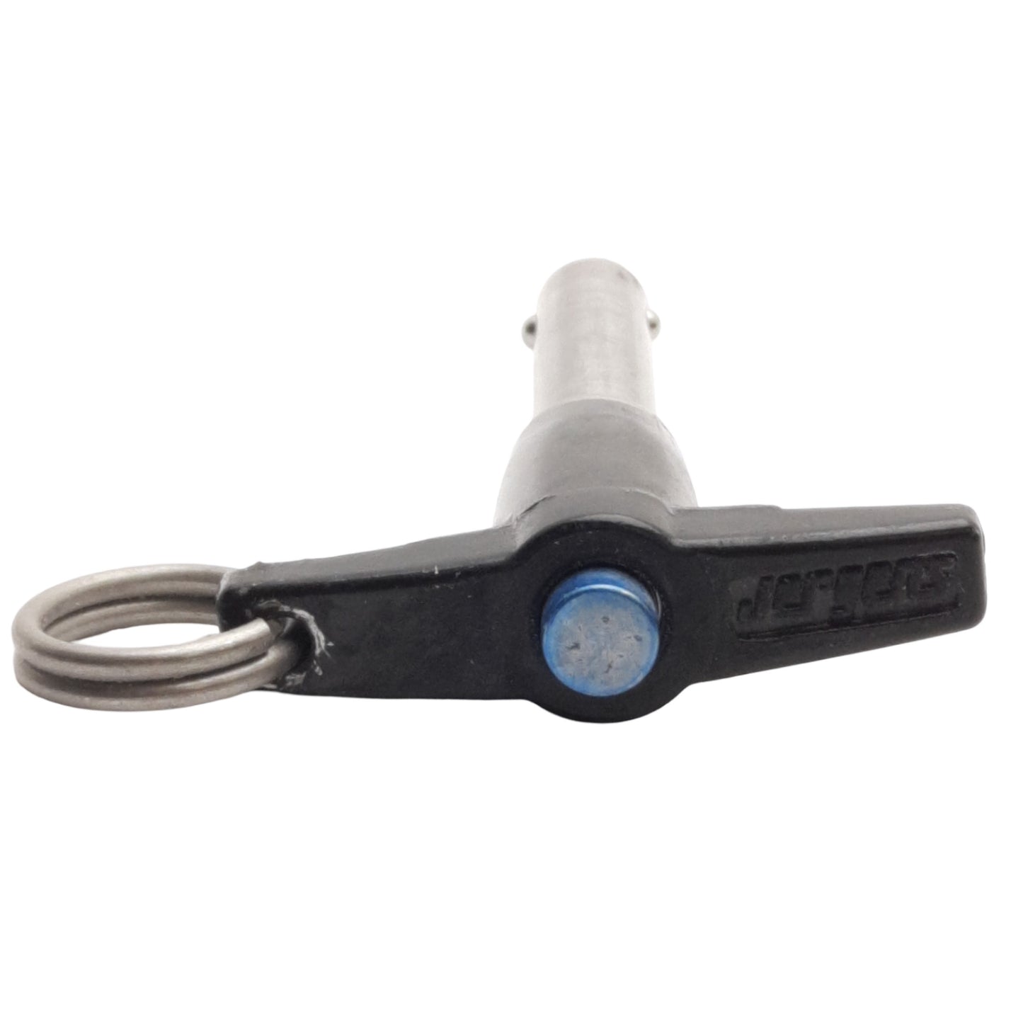 Used Jergens 801052 PUSH T-Handle Kwik Loc Quick Release Pin, ø3/8in x 1-1/2in
