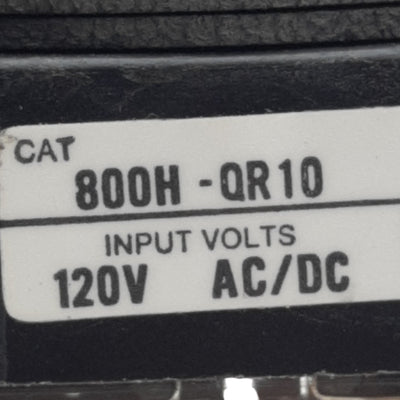 Used Allen Bradley 800H-QR10R Red Indicator Pilot Light, ø30mm, 120VAC/VDC Lamp