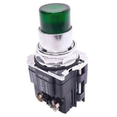Used Eaton 10250T Green Illuminated Pushbutton, ø30.5mm, 1NO 1NC, 600VAC/250VDC Max