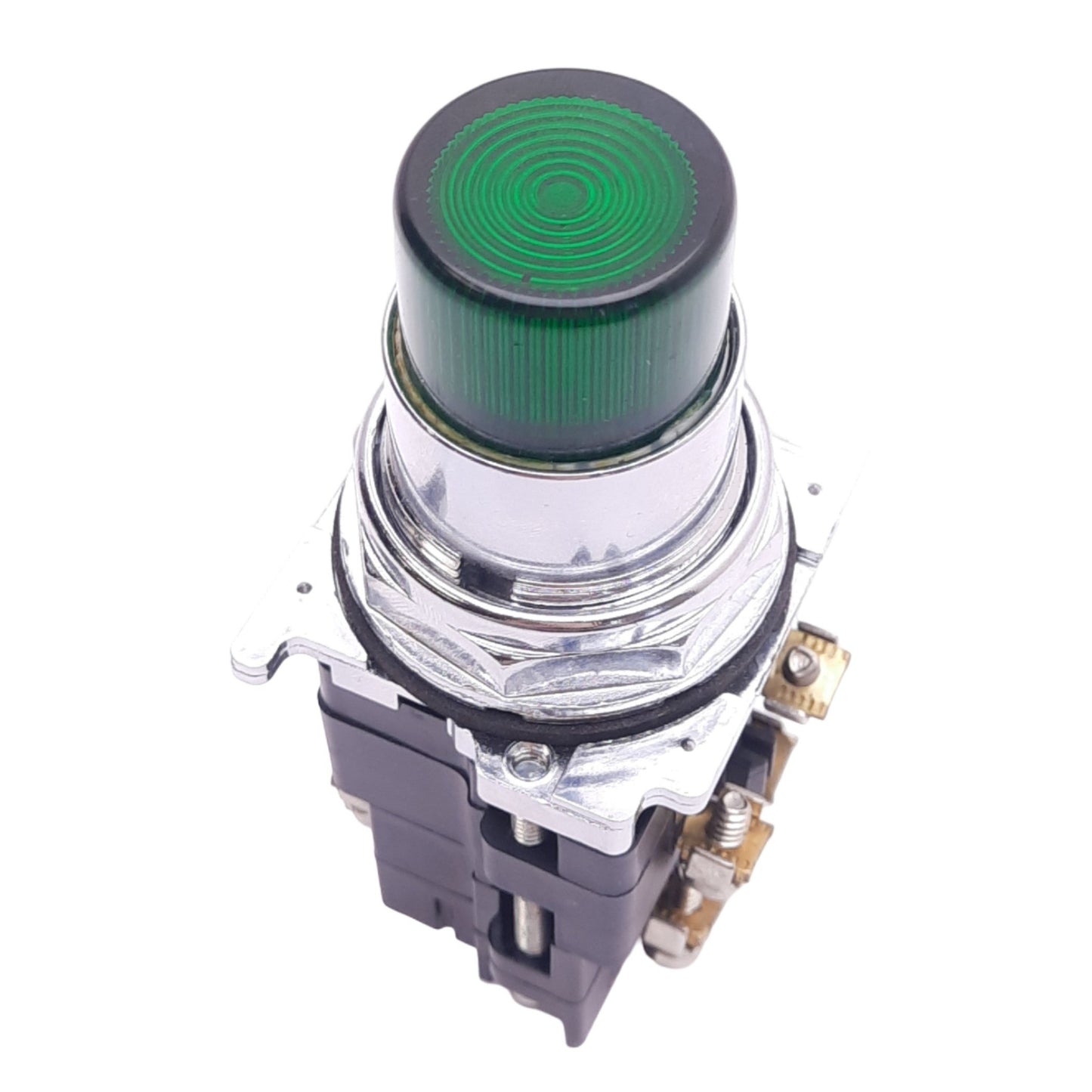 Used Eaton 10250T Green Illuminated Pushbutton, ø30.5mm, 1NO 1NC, 600VAC/250VDC Max
