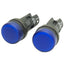 Used Lot of 2 CEMA P9XULD0 Pilot Light ø28mm, Blue, 380VAC/DC, 2 Watts, Diffused Lens