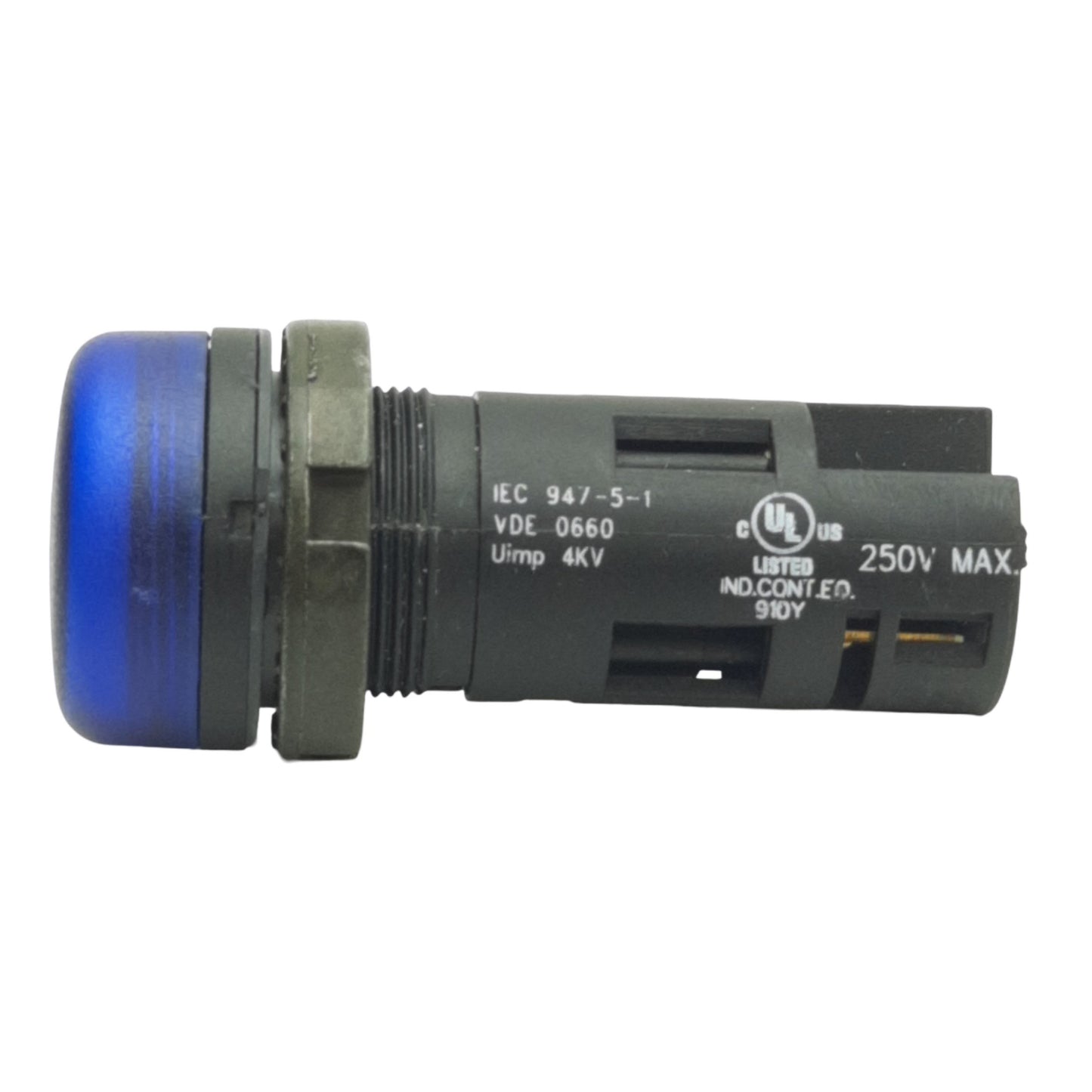 Used Lot of 2 CEMA P9XULD0 Pilot Light ø28mm, Blue, 380VAC/DC, 2 Watts, Diffused Lens