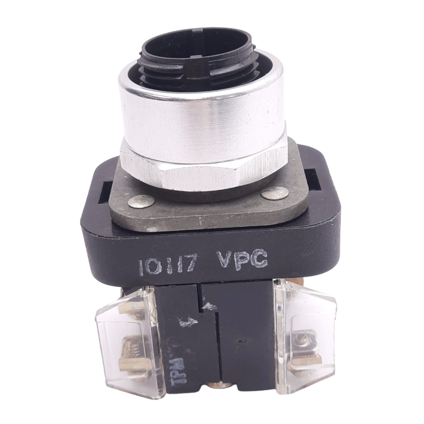 Used Allen Bradley 800T-QT24 Push/Test Pilot Light, 1NO 1NC, 600V, *No Lens No Bulb