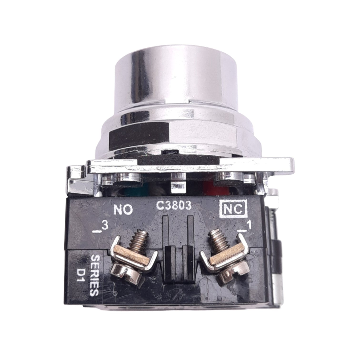 New – Open box Eaton 10250T30R Red Flush Pushbutton Switch, ø30.5mm, 1NO 1NC, 600VAC 10A Max