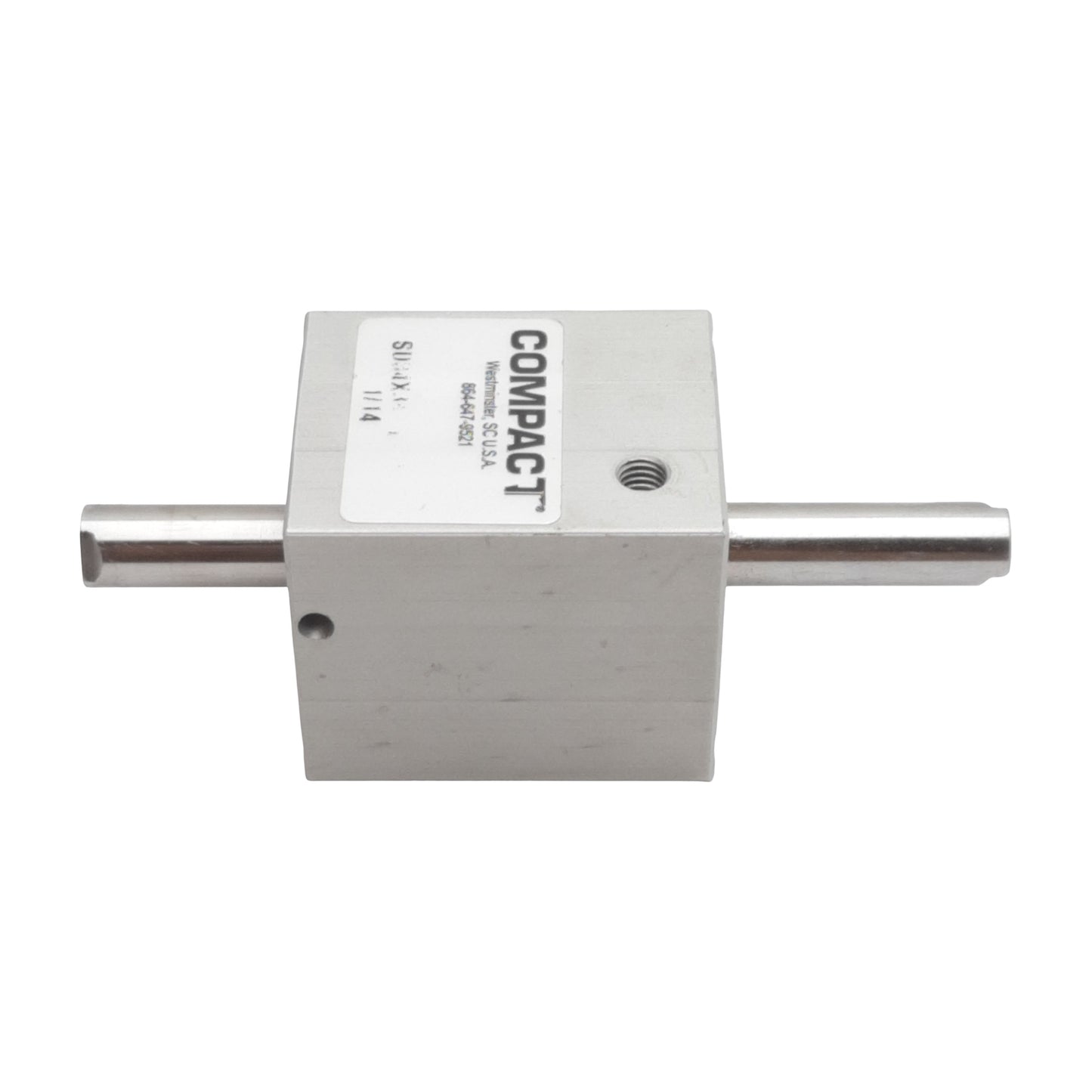 Used Compact SD34X34-EXF1 Pneumatic Cylinder, ø3/4" Bore, 3/4" Stroke, #10-32, 250psi