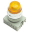 Used IDEC APW299D-Y-120V Pilot Light ø22mm Diameter, 120VAC/DC, Yellow, Dome Lens