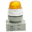 Used IDEC APW299D-Y-120V Pilot Light ø22mm Diameter, 120VAC/DC, Yellow, Dome Lens