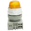 Used IDEC APW299D-Y-120V Pilot Light ø22mm Diameter, 120VAC/DC, Yellow, Dome Lens