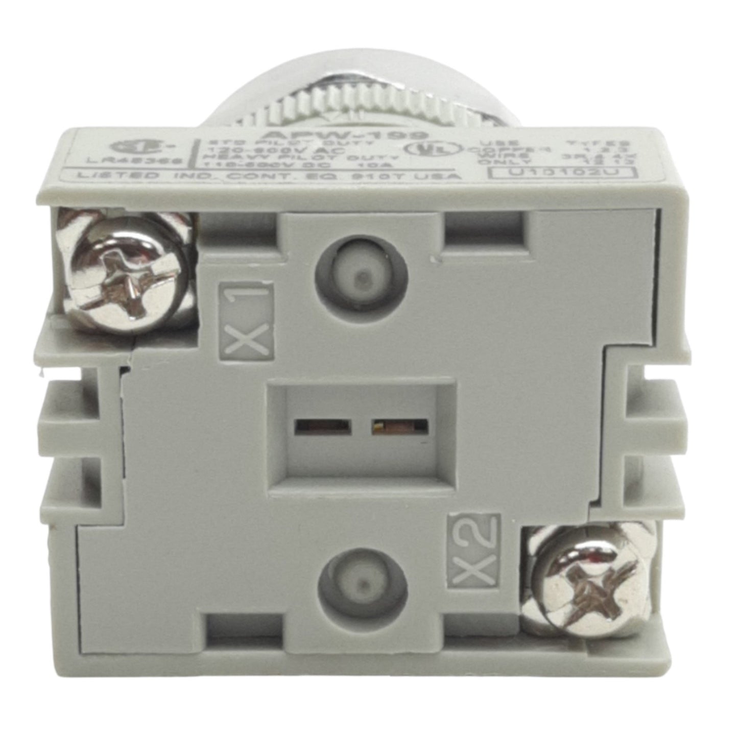 Used IDEC APW299D-Y-120V Pilot Light ø22mm Diameter, 120VAC/DC, Yellow, Dome Lens