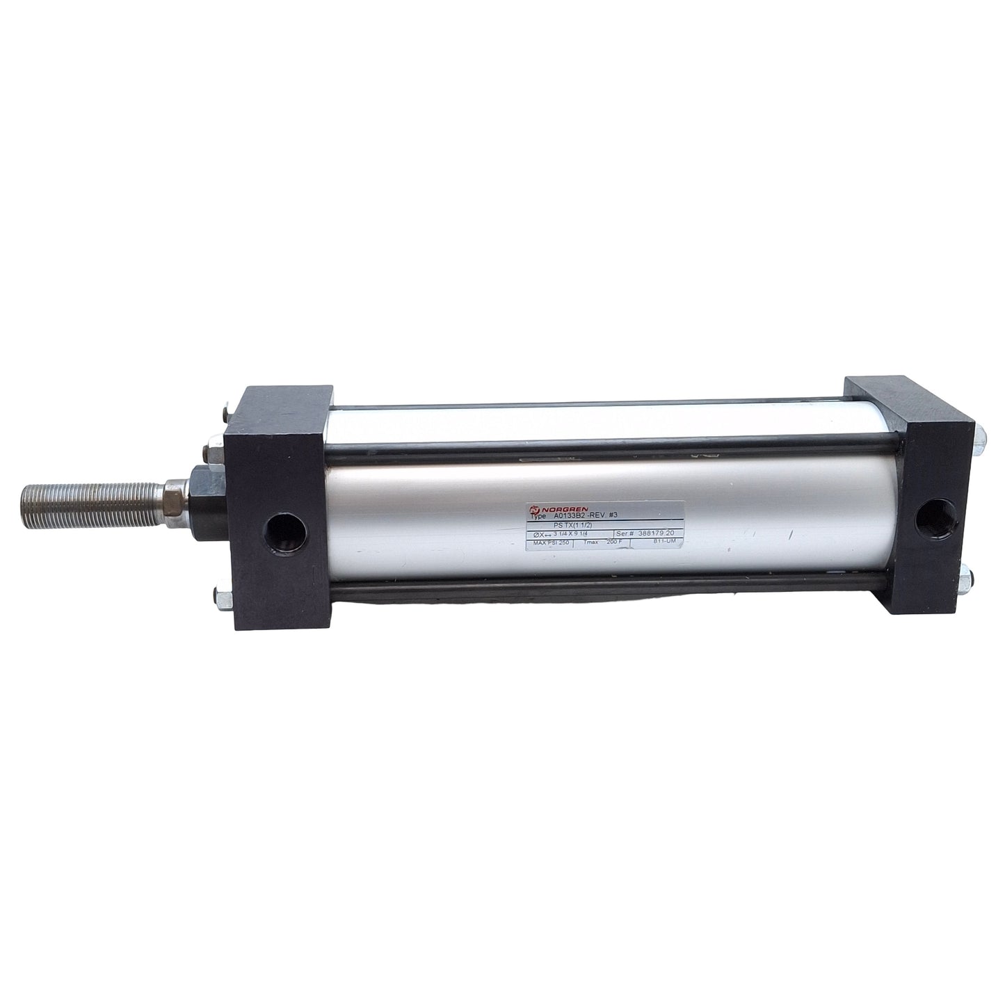 Used Norgren A0133B2-3.25X9.25 Tie Rod Cylinder ø3-1/4in Bore, 9-1/4in Stroke, 1/2NPT