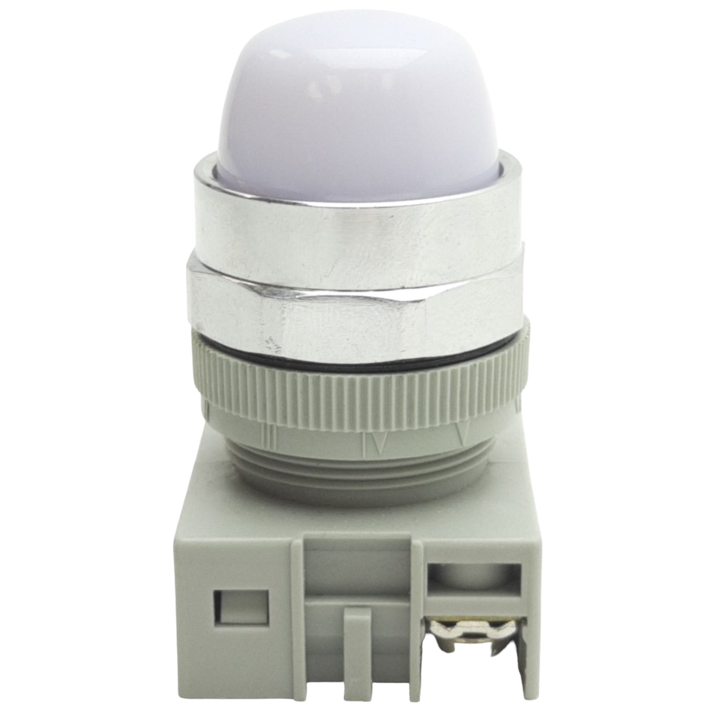 Used IDEC APW299D-W-120V Pilot Light ø22mm Diameter, White, Dome Lens, 120VAC/DC