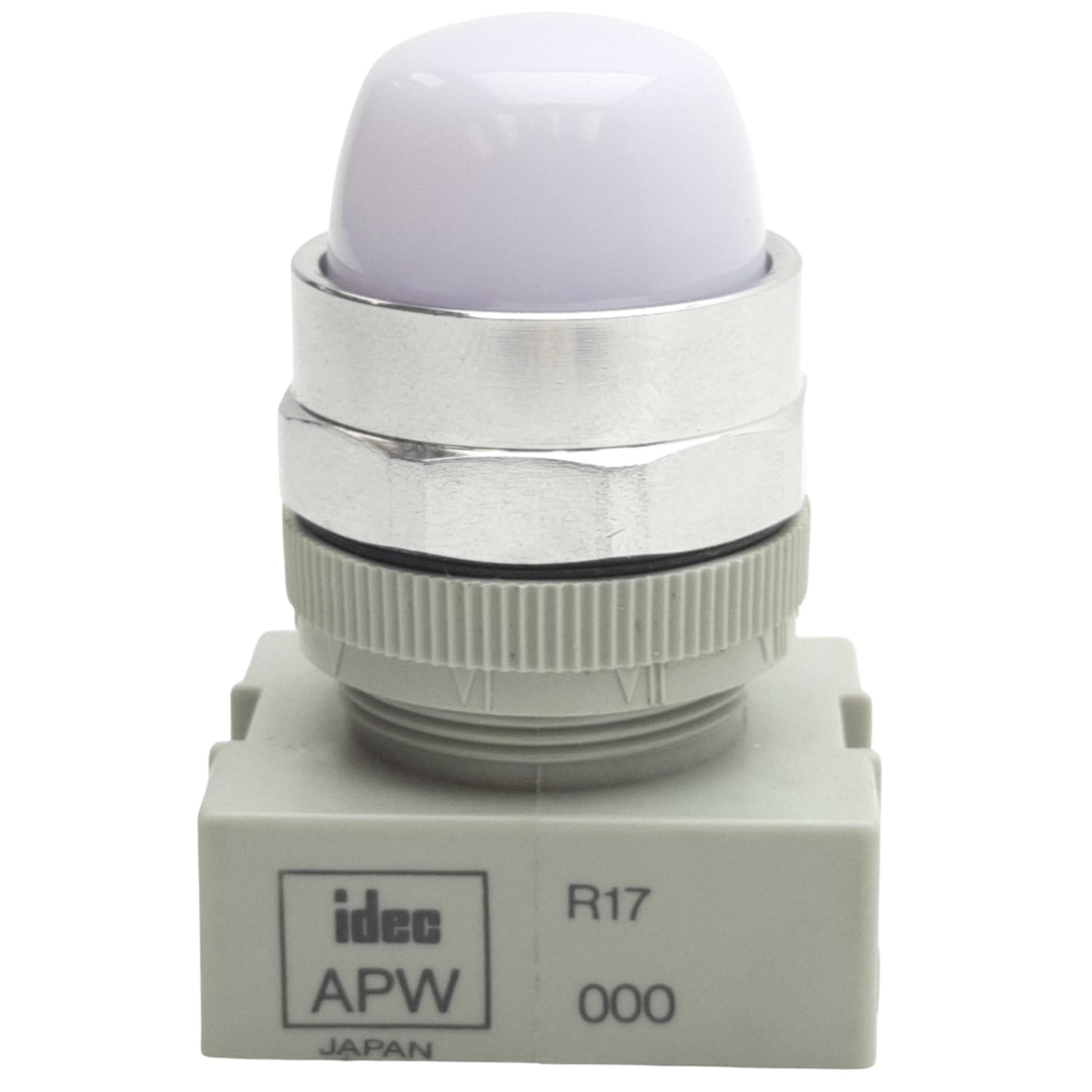 Used IDEC APW299D-W-120V Pilot Light ø22mm Diameter, White, Dome Lens, 120VAC/DC