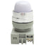 Used IDEC APW299D-W-120V Pilot Light ø22mm Diameter, White, Dome Lens, 120VAC/DC