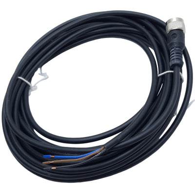 New – Open box Fabco CFC-5M-12 Quick Disconnect Sensor Cordset, 3-Pin Female Single-Ended, 5m