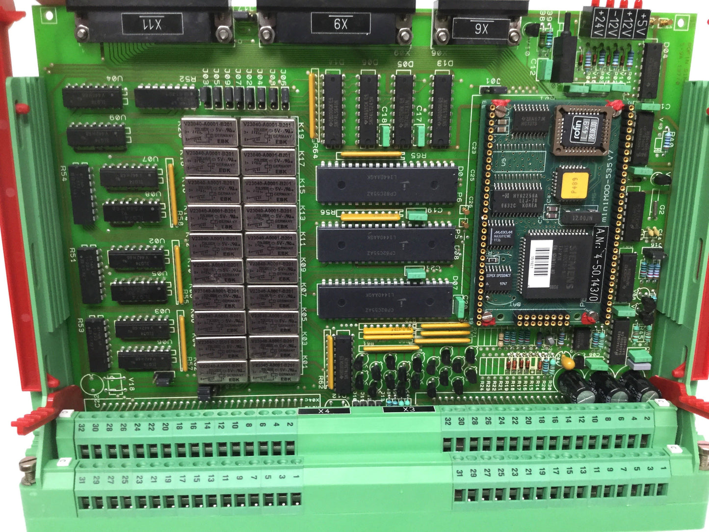 Used Rofin Sinar 4540640 Laser Controller Board w/Screw Terminal Breakout Card Block