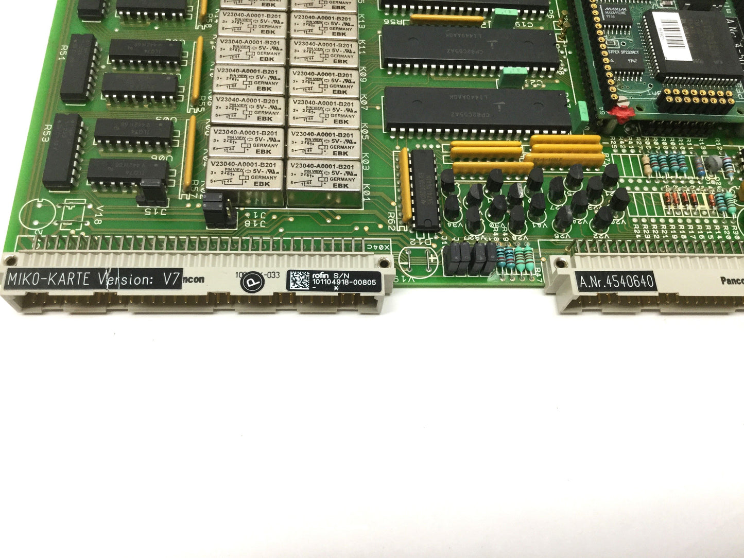 Used Rofin Sinar 4540640 Laser Controller Board w/Screw Terminal Breakout Card Block
