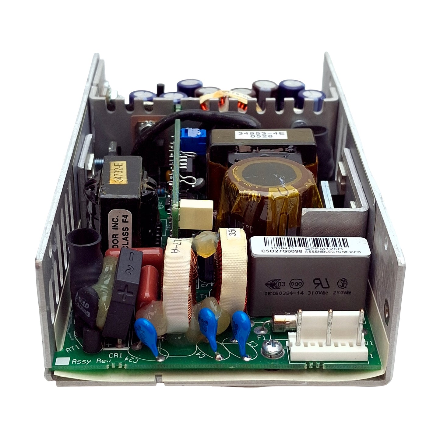 Used Condor GPFM125D Switching Mode Power Supply, 125W, 100-240VAC IN, 5/12/24VDC Out