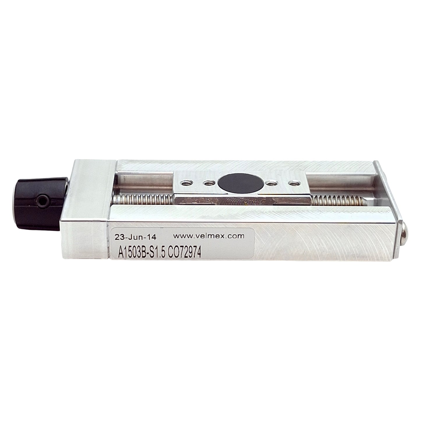 Used Velmex A1503B-S1.5 UniSlide Linear Actuator, 1.5" Travel, 0.05" Lead, 15lbs Load