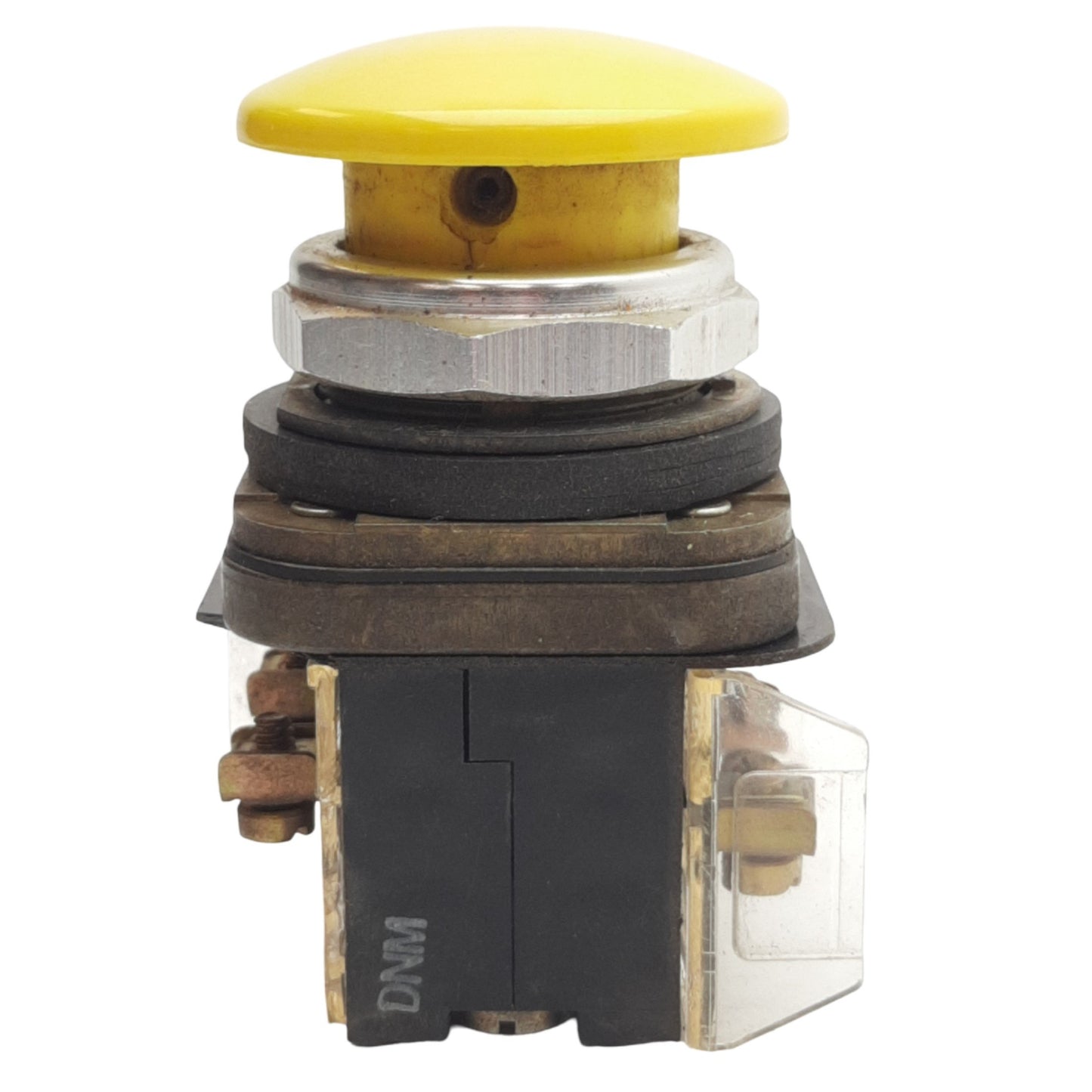 Used Allen Bradley 800T-D Momentary Push Button, Yellow, ø41mm Mushroom, 2N/C