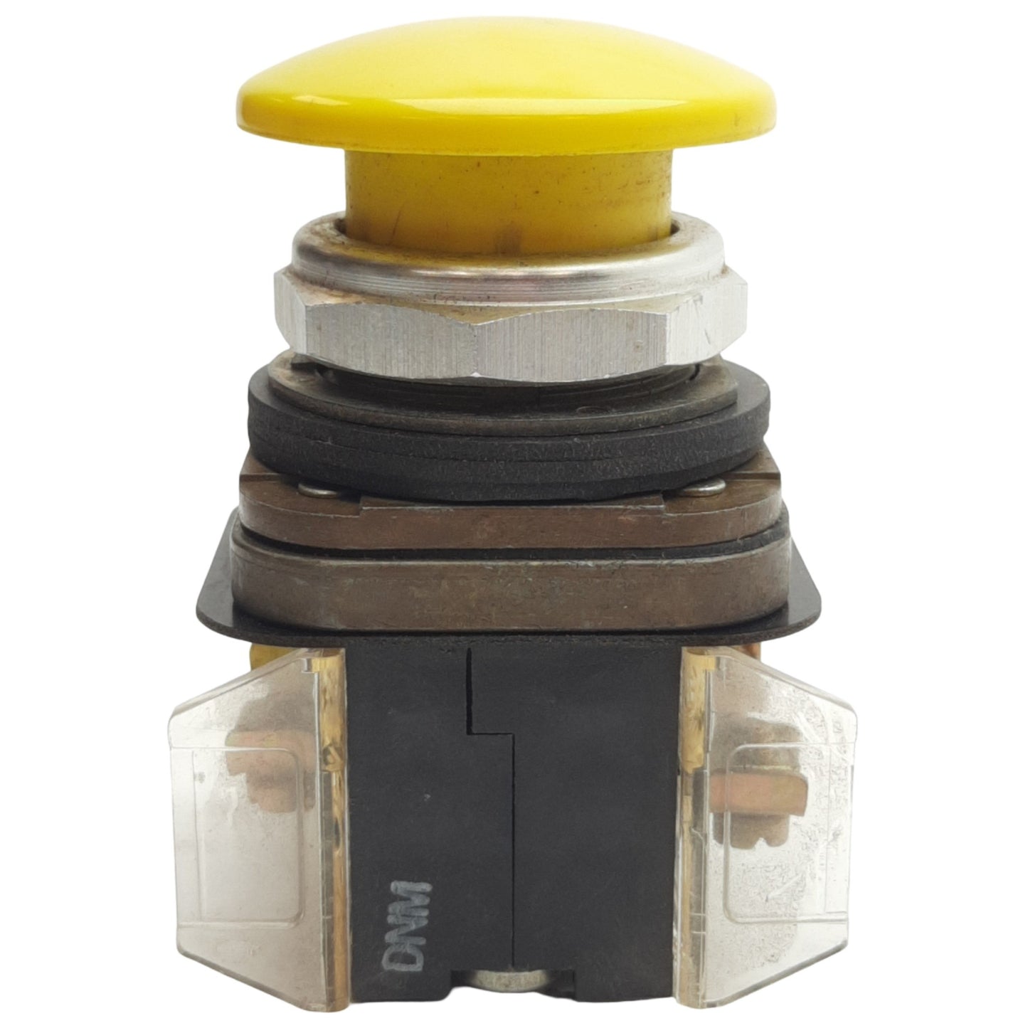 Used Allen Bradley 800T-D Momentary Push Button, Yellow, ø41mm Mushroom, 2N/C