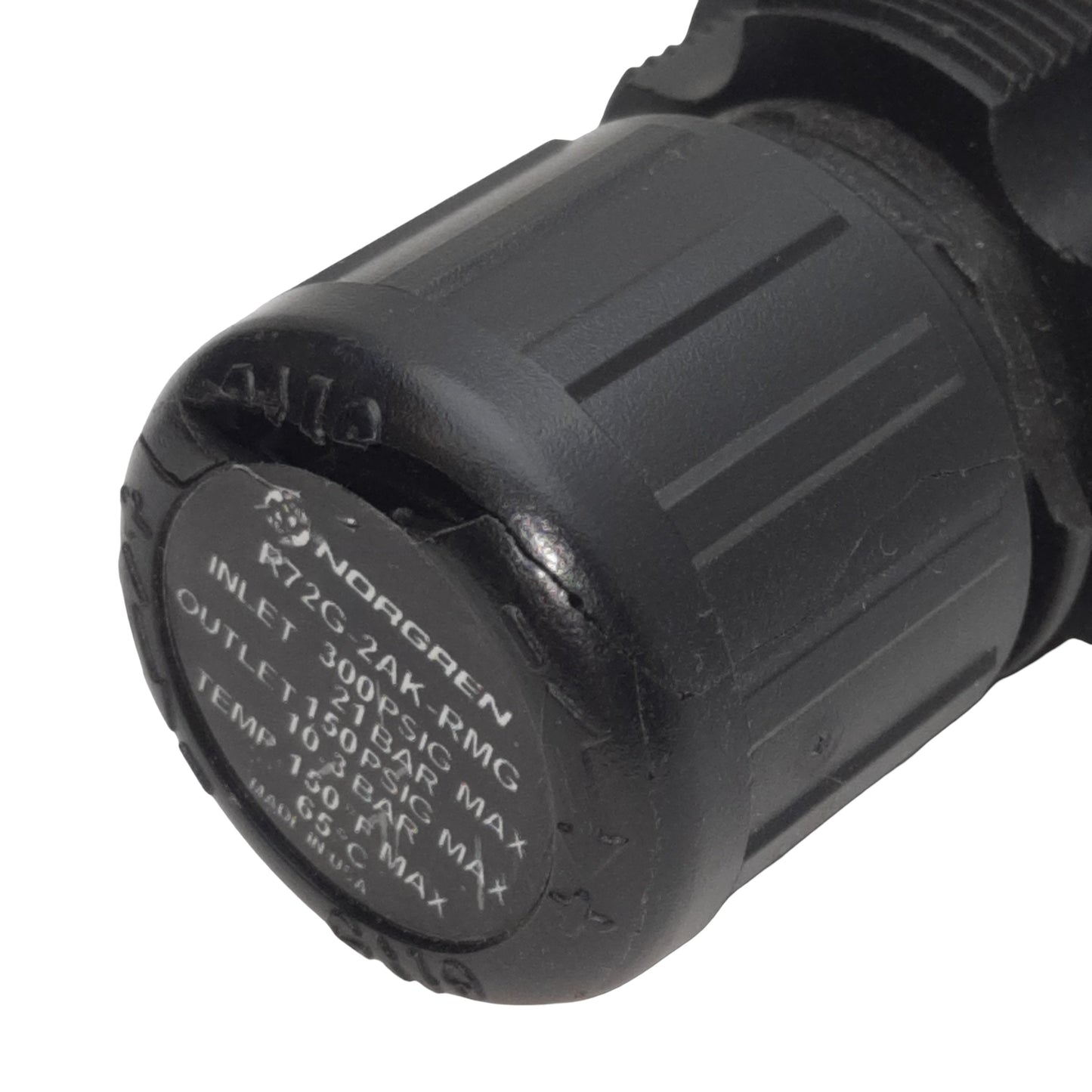 Used Norgren R72G-2AK-RMG Regulator, 300psig In, 150psig Out, 70scfm, 1/4in PTF
