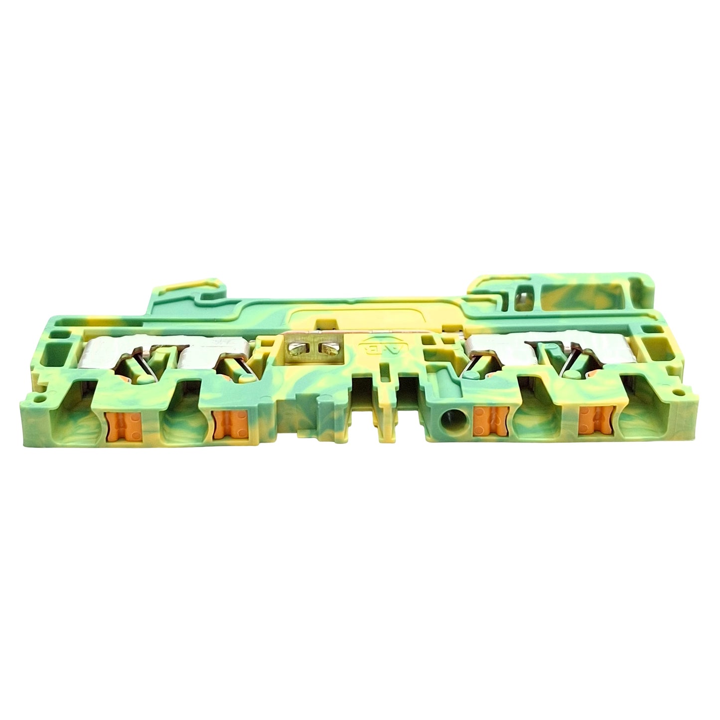 Used Lot of 10 Allen Bradley 1492-PG3Q Ground Terminal Block, 4-Position, 5.1mm, 600V