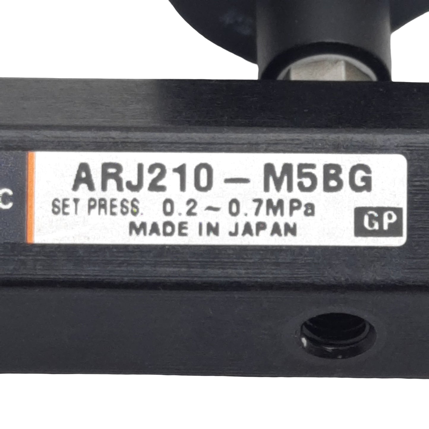 Used SMC ARJ210-M5G Miniature Regulator, 0.2-0.7MPa, 0.8MPa Max, 1/8in NPT Male, M5