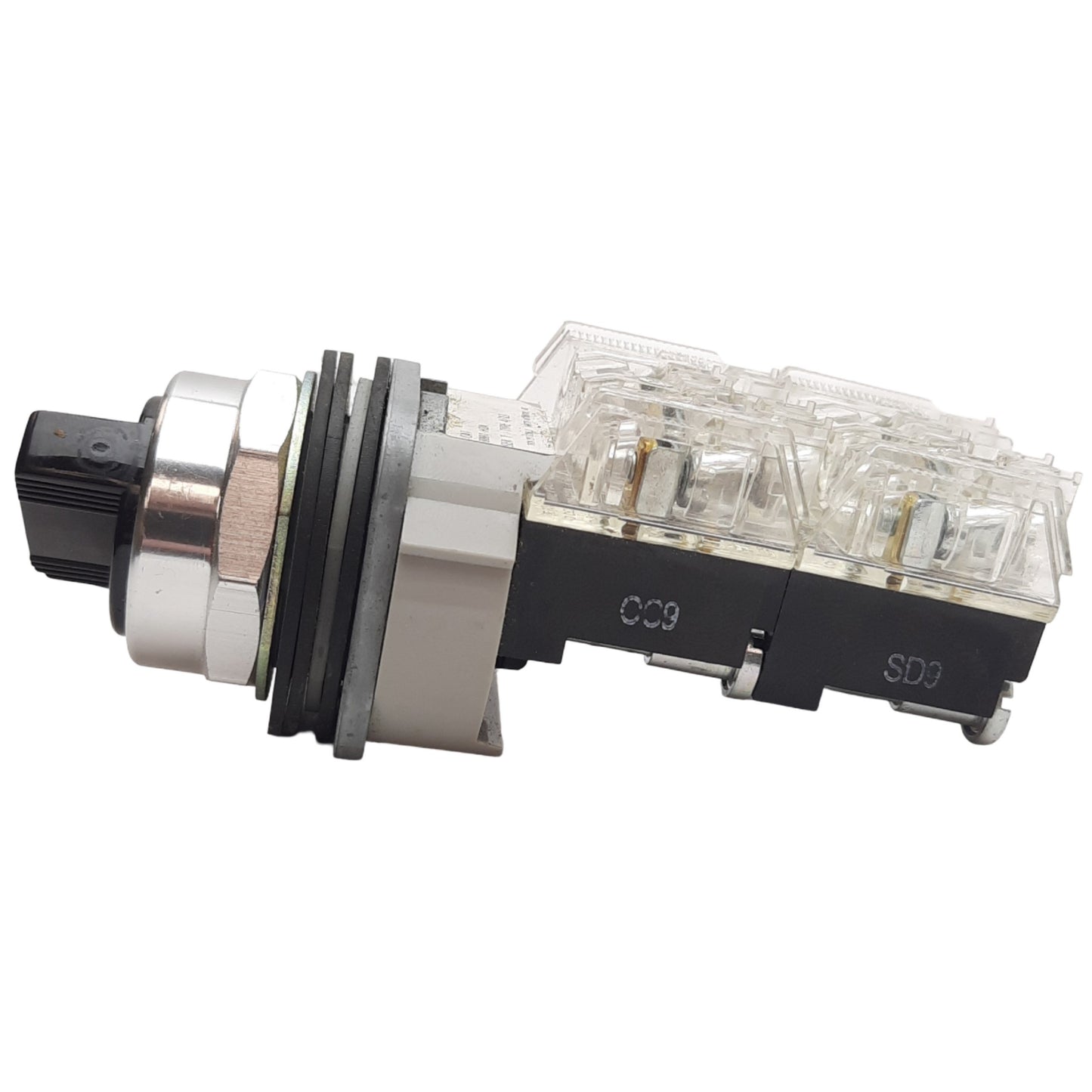 Used Allen Bradley 800T-H2A Maintained Selector Switch, 2-Pos, 2N/O -2N/C, 600VAC 10A