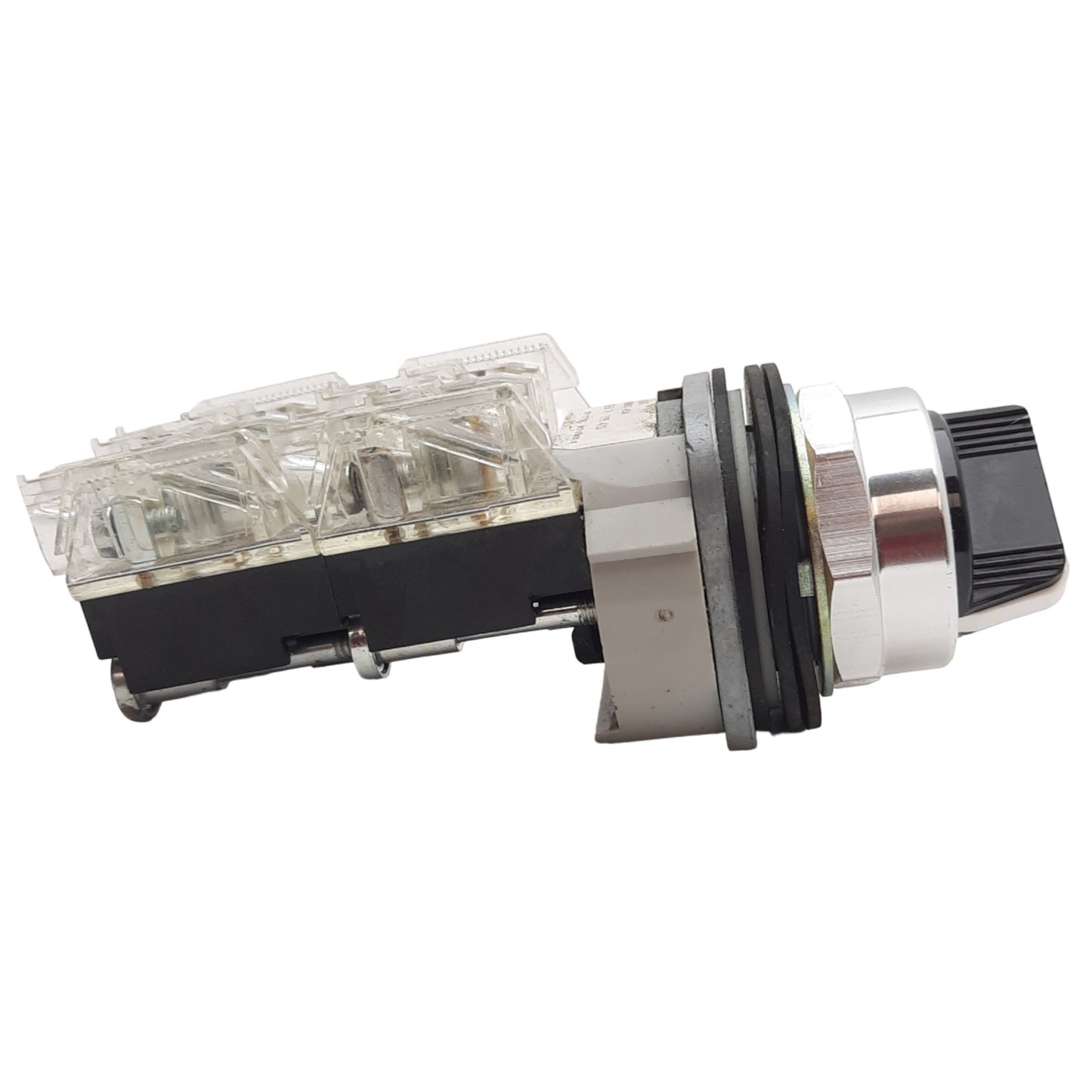 Used Allen Bradley 800T-H2A Maintained Selector Switch, 2-Pos, 2N/O -2N/C, 600VAC 10A