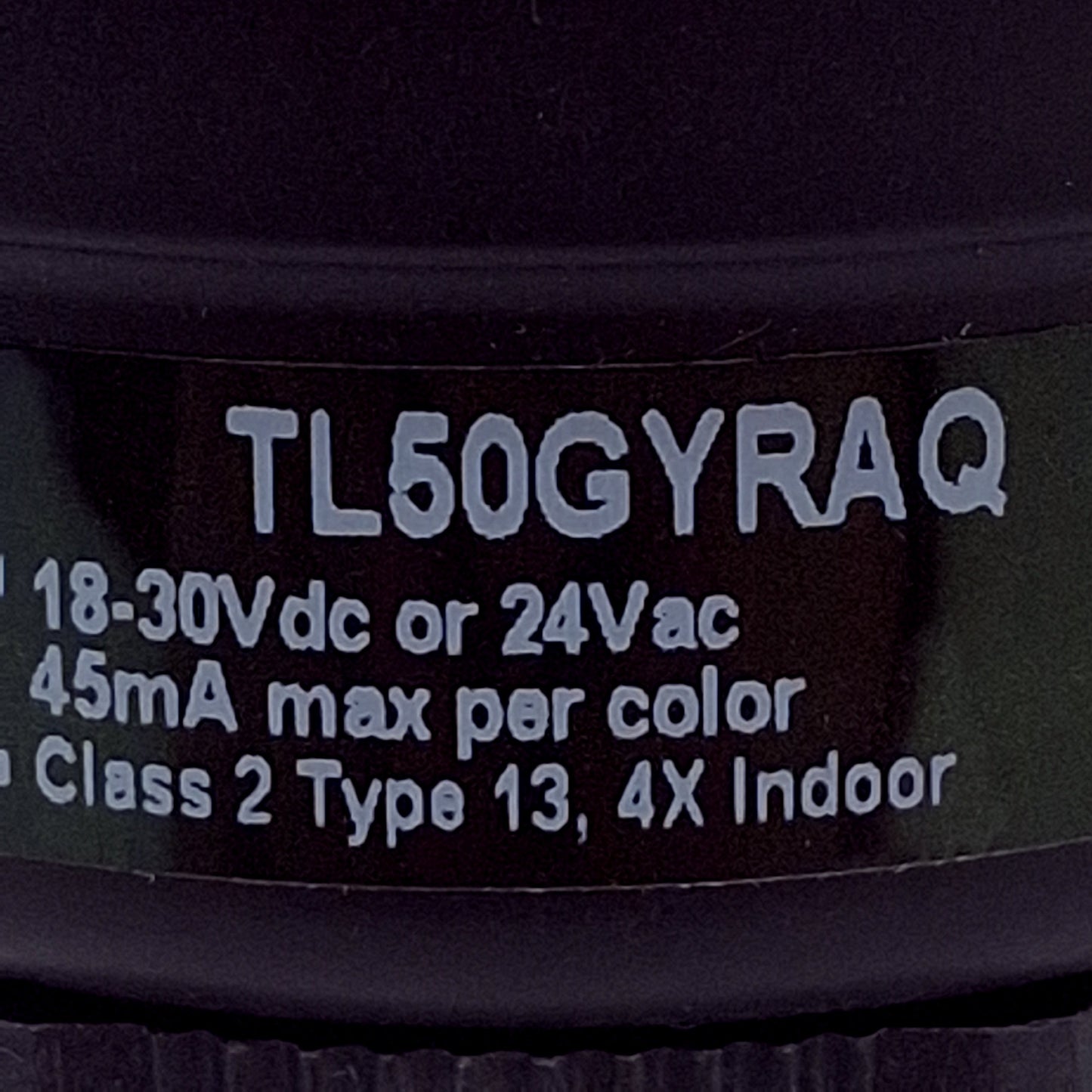 Used Banner TL50GYRAQ Light Tower 3-Color Green Yellow Red, Alarm, M12 5-Pin 18-30VDC