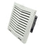Used Hoffman HF0924414 nvent Side-Mount Filter Fan Lt Gray, 24VDC, 70 CFM, 8x8x4"