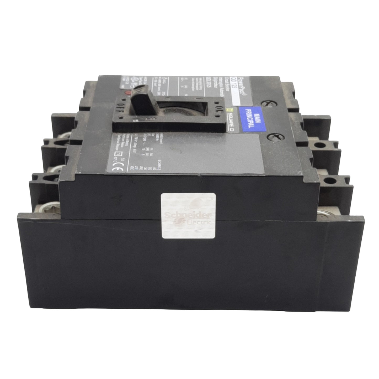 Used Schneider Square D QDL32125 PowerPact Circuit Breaker 3-Pole, 415Y/240VAC 125A