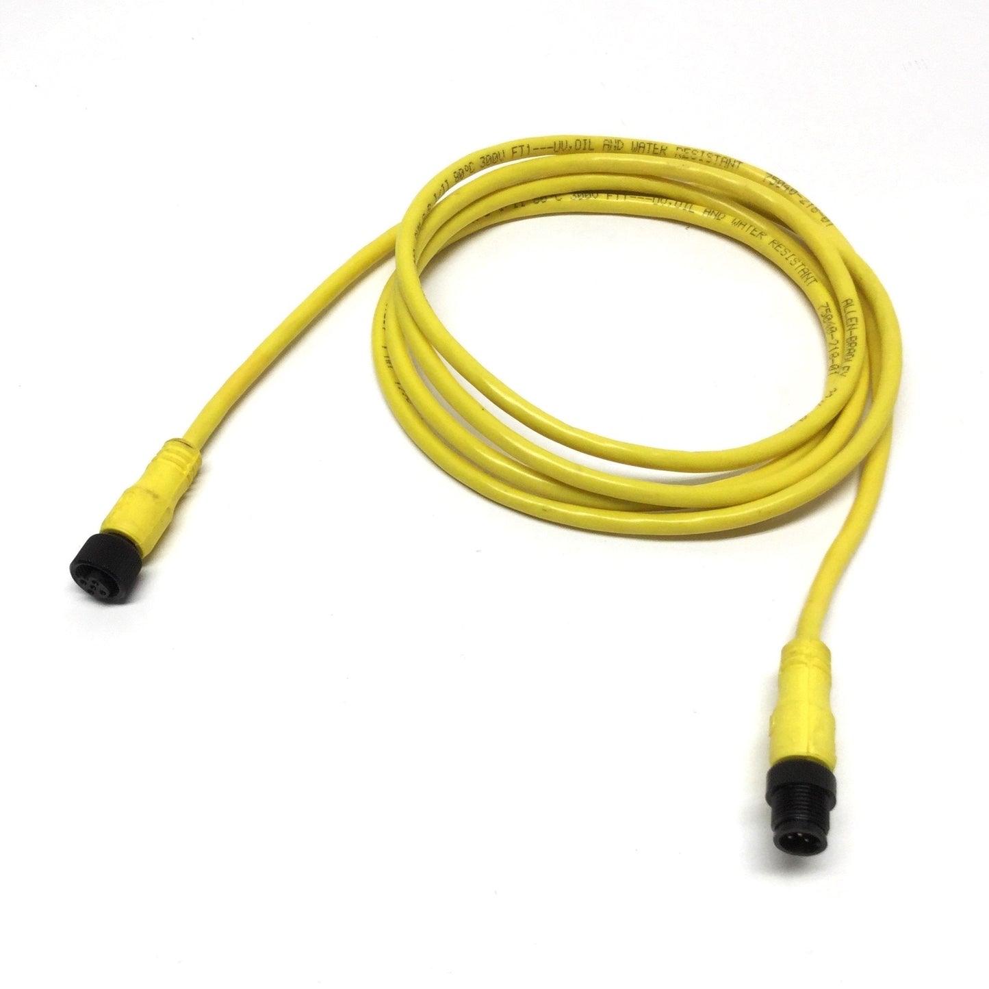 Used Allen Bradley 889D-F5FCDM-J2 Patchcord QD Cordset Cable M12 5-Pin DC Micro, 2m
