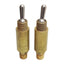 Used Lot of 2 Clippard MTV-3P Toggle Valve, 3-Way NC, 1/8in NPT/#10-32, 300psig Max