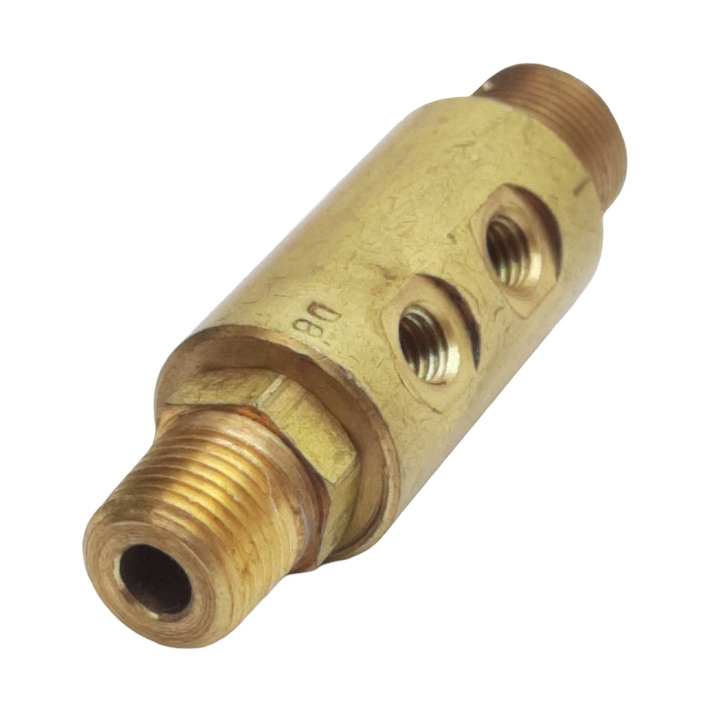 Used Lot of 2 Clippard MTV-3P Toggle Valve, 3-Way NC, 1/8in NPT/#10-32, 300psig Max