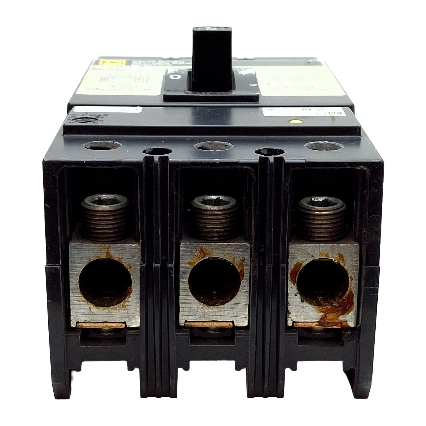 Used Square D KAP36200 Molded Case Circuit Breaker, 3-Pole, 200A 650VAC/250VDC