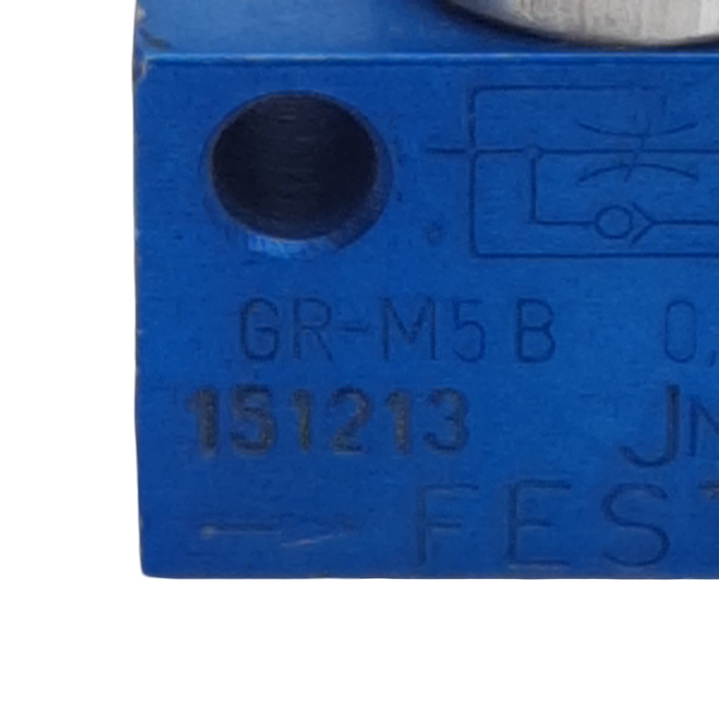 Used Lot of 2 Festo GR-M5B 151213 Flow Control Valve, 1-Way, 0.5-10bar, 115l/min, M5