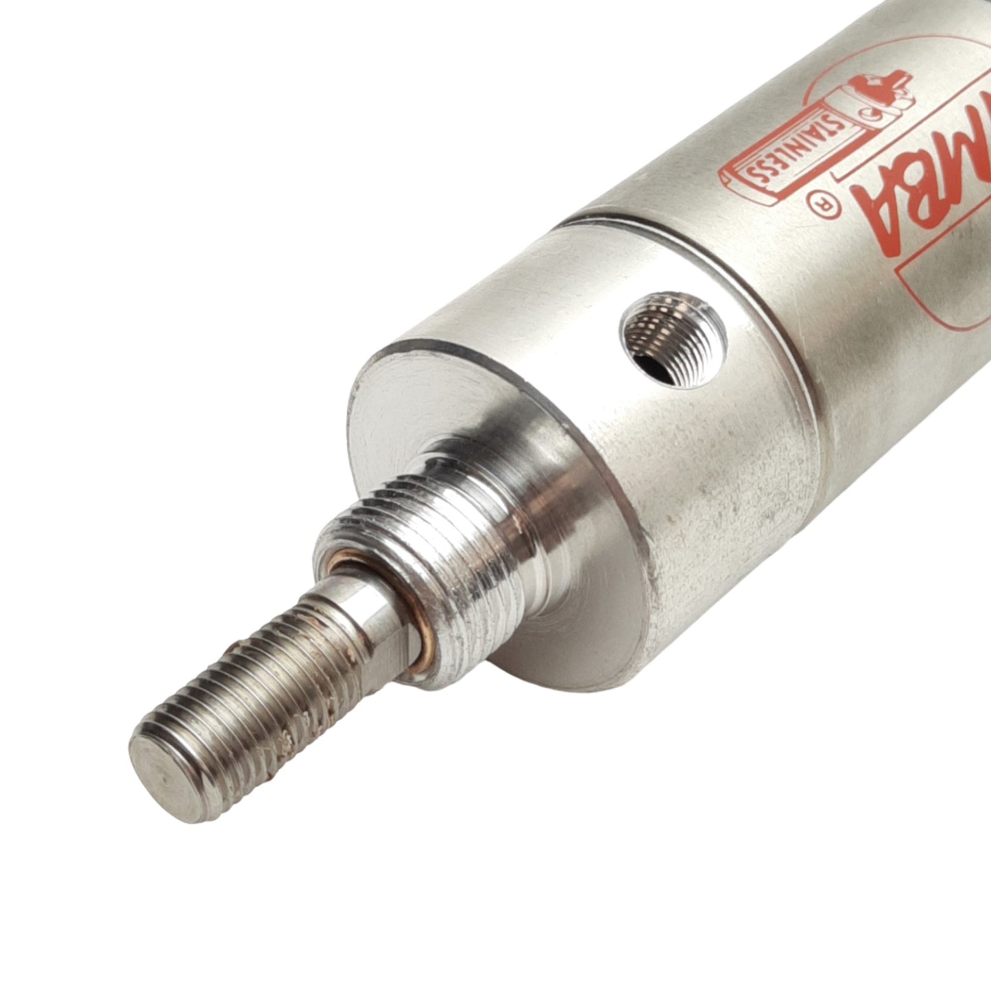 Used Bimba 171-DXDE Double-Rod Air Cylinder, 1.5" Bore, 1" Stroke, 1/4" NPT Port