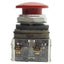 Used Allen Bradly 800T-D Momentary Push Button ø30mm, Red, 1NC, ø40mm Mushroom