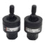 Used Lot of 2 SMC NJ04 Floating Joint Coupler, 1/4-28UNF, 150psi, 750lbs Thrust