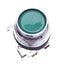 New – Open box Eaton 10250T30G Green Flush Pushbutton Switch, ø30.5mm, 1NO 1NC, 600VAC 10A Max