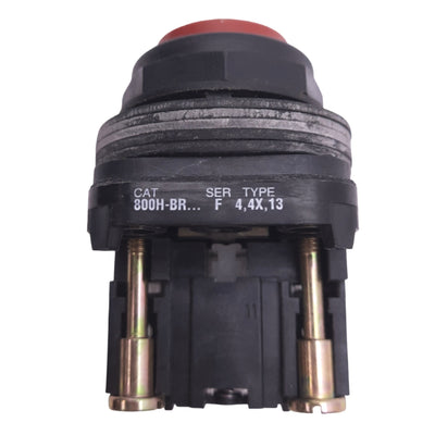 Used Allen Bradley 800H-BR6D2 Red Momentary Pushbutton, ø30mm, 1NC, 600V 10A Max
