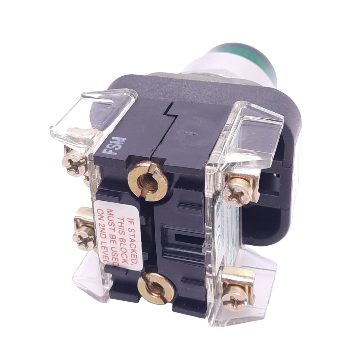 Used Allen Bradley 800T-QBL24GA2 Green Illuminated Pushbutton, ø30mm, 2NO, 600V Max