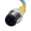 New Turck RK 4T-0.3-RS 4T EuroFast Cable 3-Pin M12 Female x M12 Male 250V 4A, 0.3m