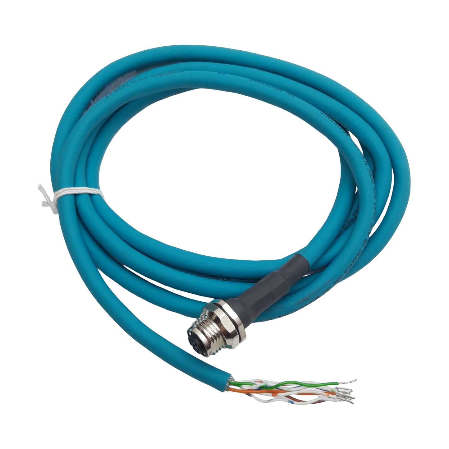 New Turck FKFD 841-2M Cordset, 8-Pin M12 Female Eurofast to Leads, 1.5A 45VAC, 2m